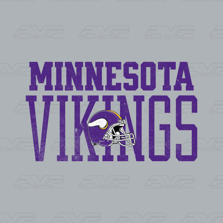 Minnesota Vikings Varsity Font Alabama Vinyl & Print Co.