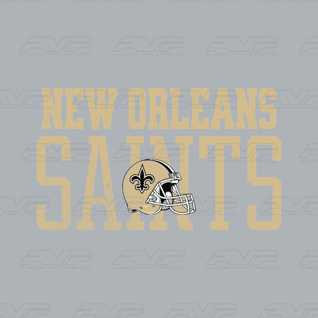 New Orleans Saints Varsity Font Alabama Vinyl & Print Co.