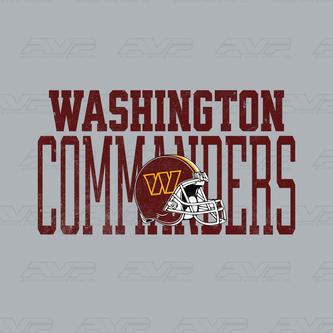 Washington Commanders Varsity Font Alabama Vinyl & Print Co.