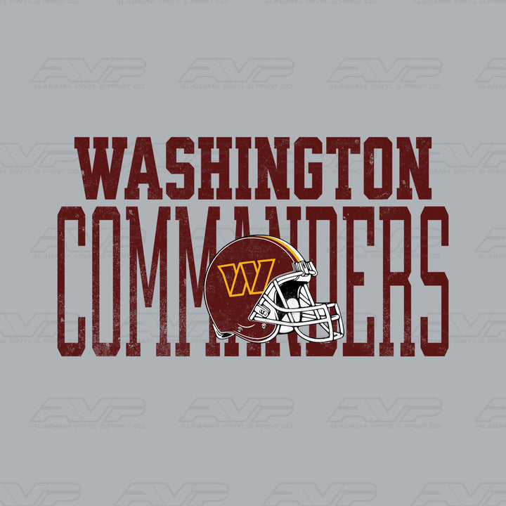 Washington Commanders Varsity Font Alabama Vinyl & Print Co.