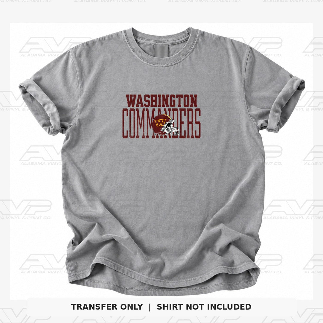 Washington Commanders Varsity Font Alabama Vinyl & Print Co.