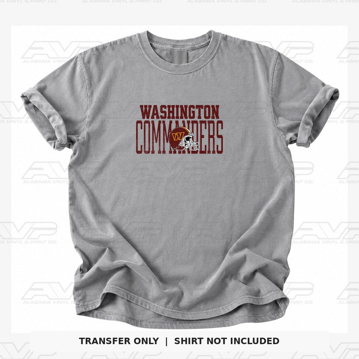 Washington Commanders Varsity Font Alabama Vinyl & Print Co.