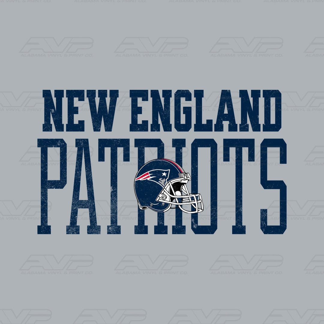 New England Patriots Varsity Font Alabama Vinyl & Print Co.