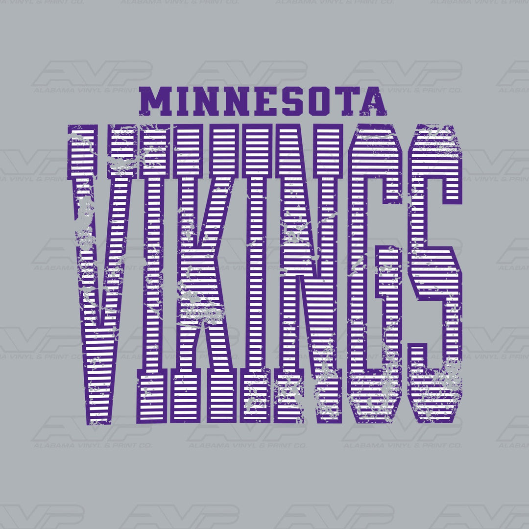 Minnesota Vikings Stripes Alabama Vinyl & Print Co.