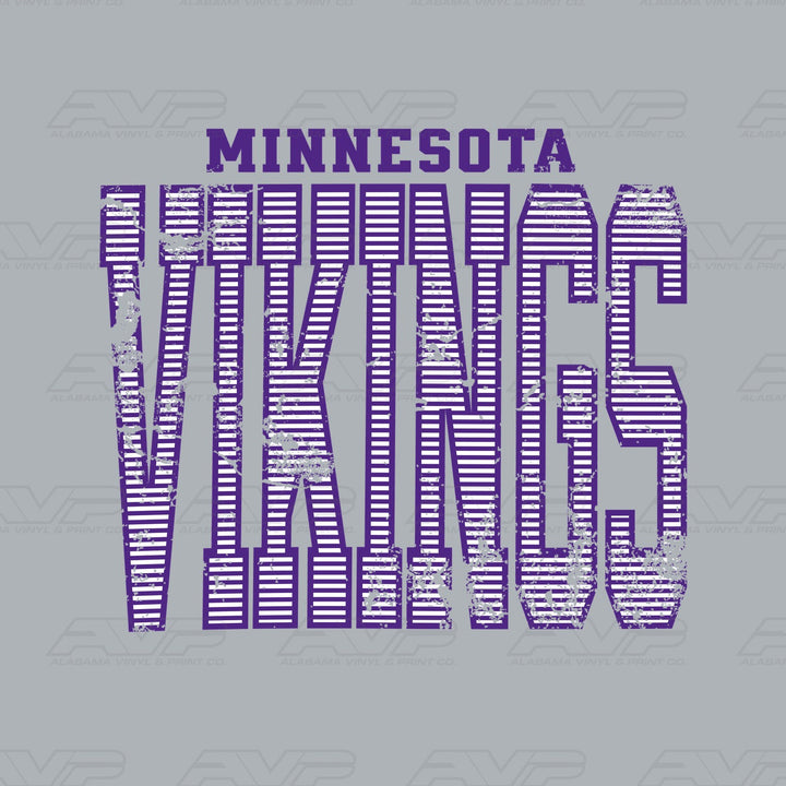 Minnesota Vikings Stripes Alabama Vinyl & Print Co.