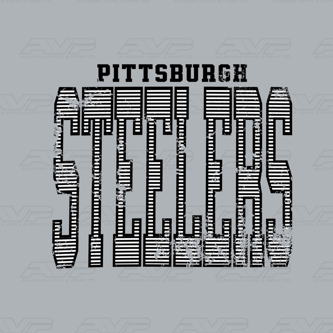 Pittsburgh Steelers Stripes Alabama Vinyl & Print Co.