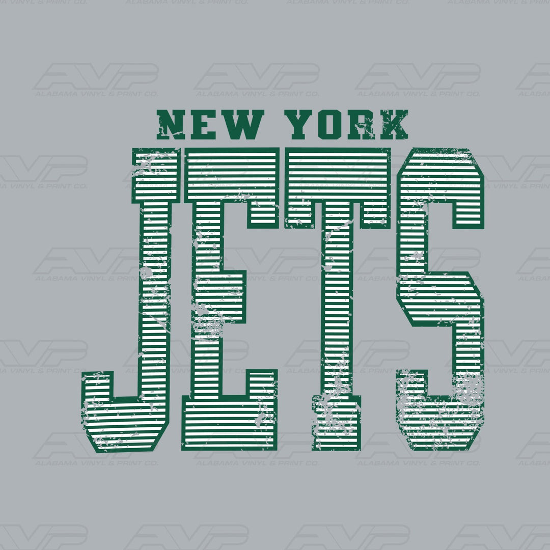 New York Jets Stripes Alabama Vinyl & Print Co.