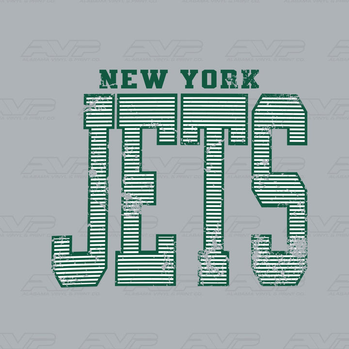 New York Jets Stripes Alabama Vinyl & Print Co.