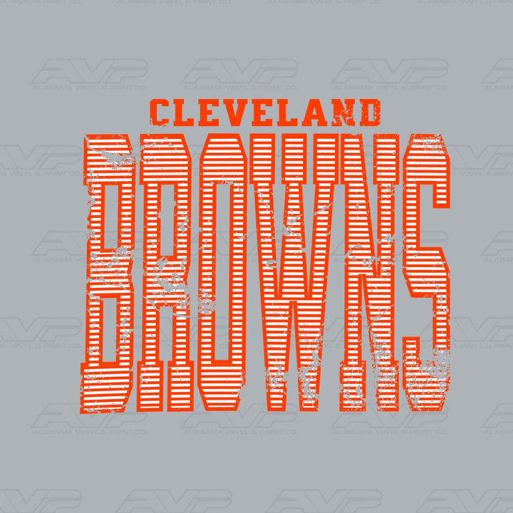 Cleveland Browns Stripes Alabama Vinyl & Print Co.