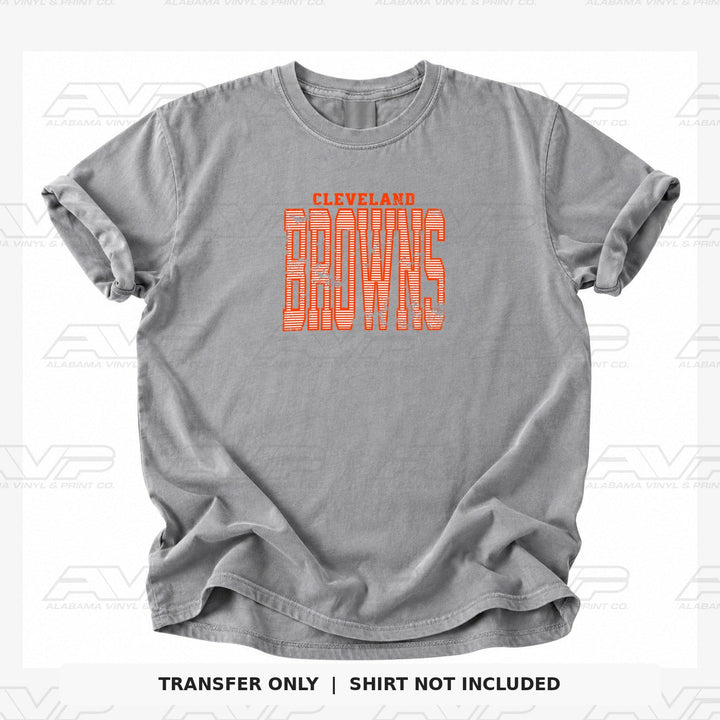 Cleveland Browns Stripes Alabama Vinyl & Print Co.