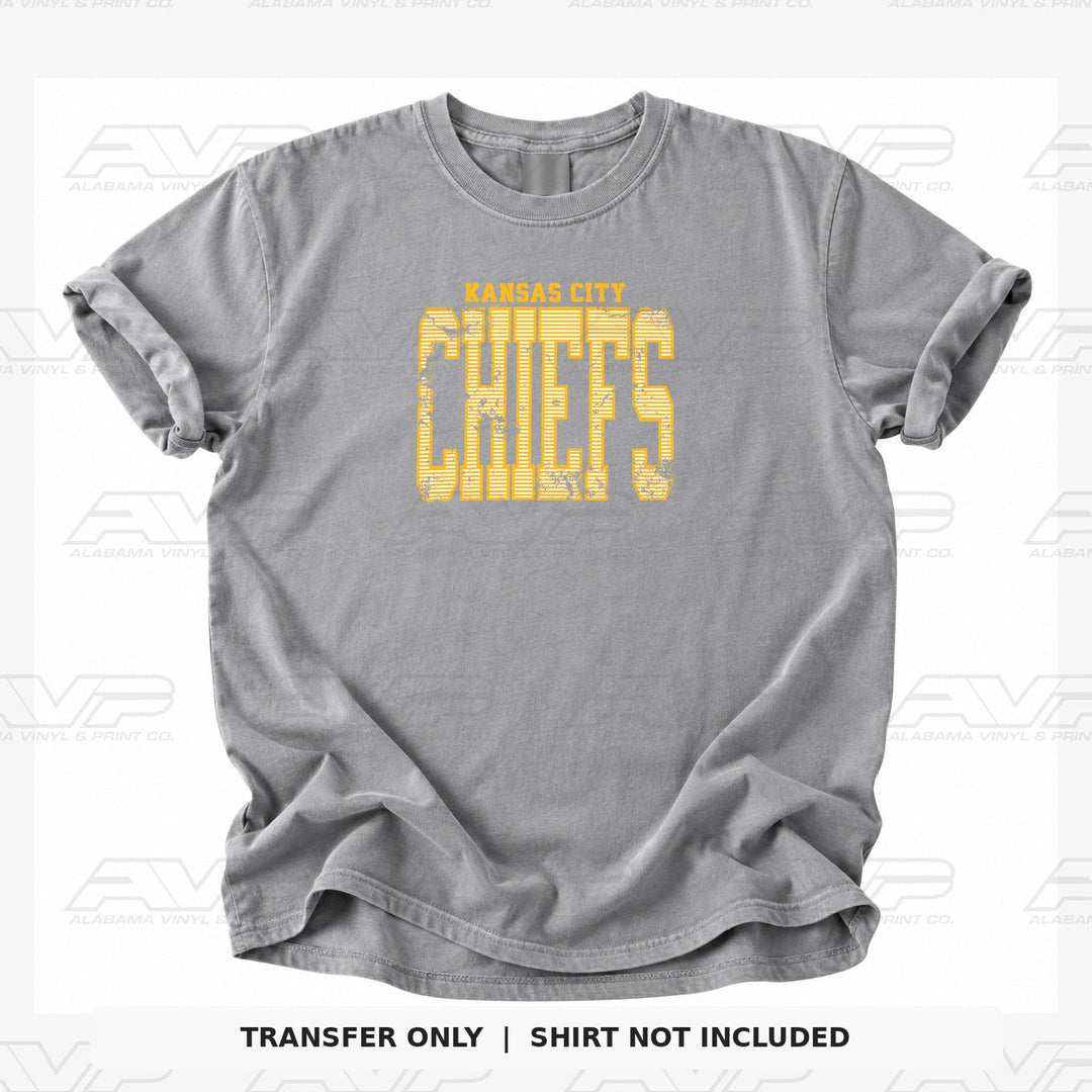 Kansas City Chiefs Stripes Alabama Vinyl & Print Co.