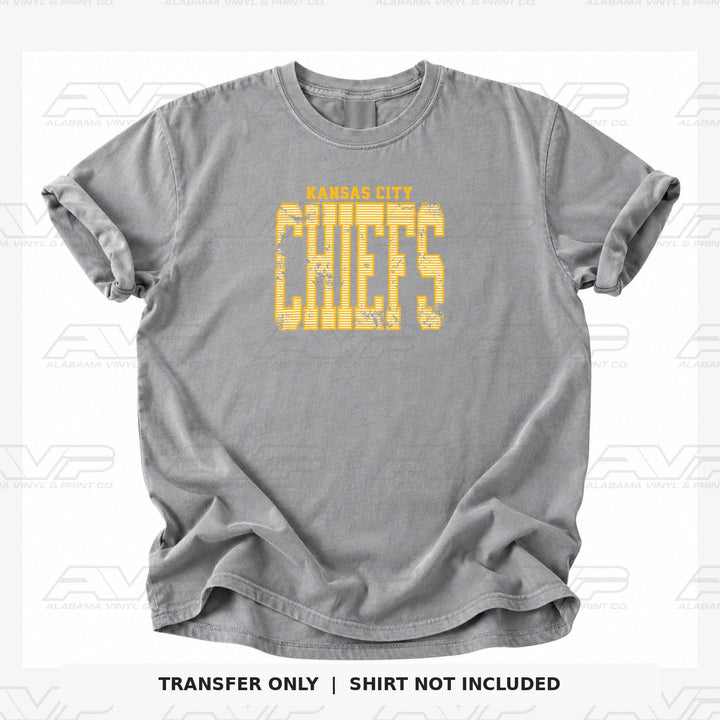 Kansas City Chiefs Stripes Alabama Vinyl & Print Co.