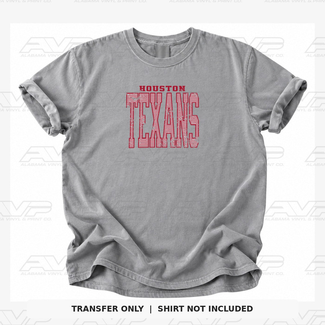 Houston Texans Stripes Alabama Vinyl & Print Co.