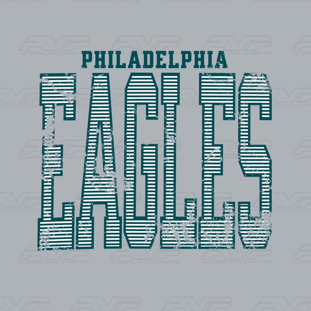 Philadelphia Eagles Stripes Alabama Vinyl & Print Co.