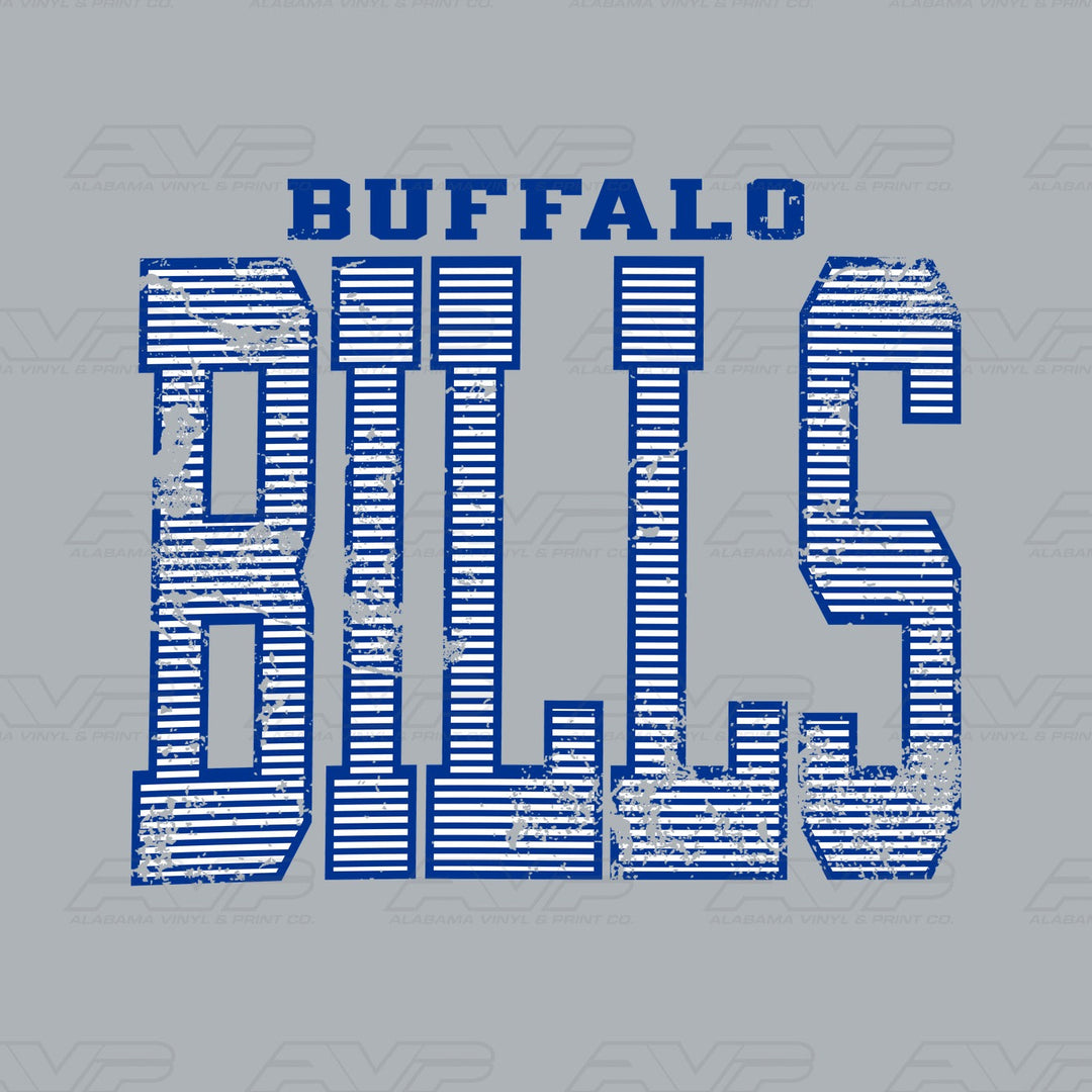 Buffalo Bills Stripes Alabama Vinyl & Print Co.