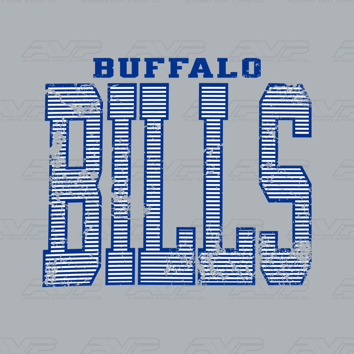 Buffalo Bills Stripes Alabama Vinyl & Print Co.