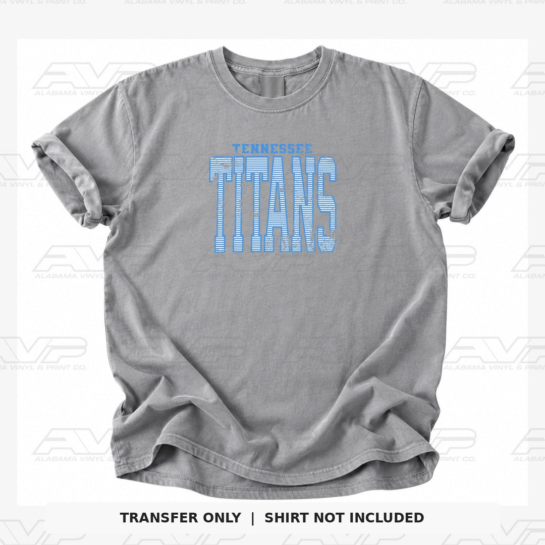 Tennessee Titans Stripes Alabama Vinyl & Print Co.