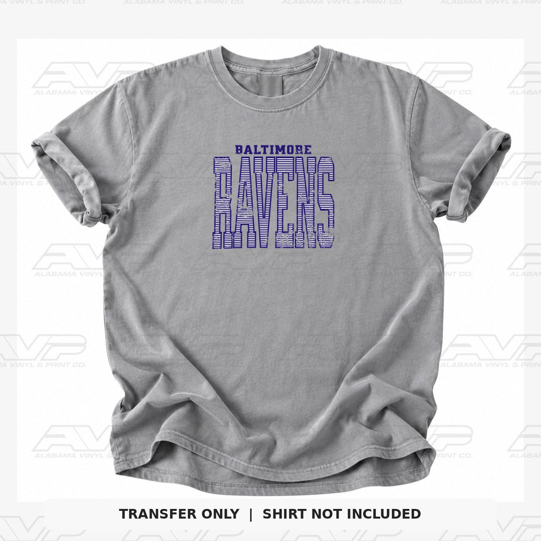 Baltimore Ravens Stripes Alabama Vinyl & Print Co.