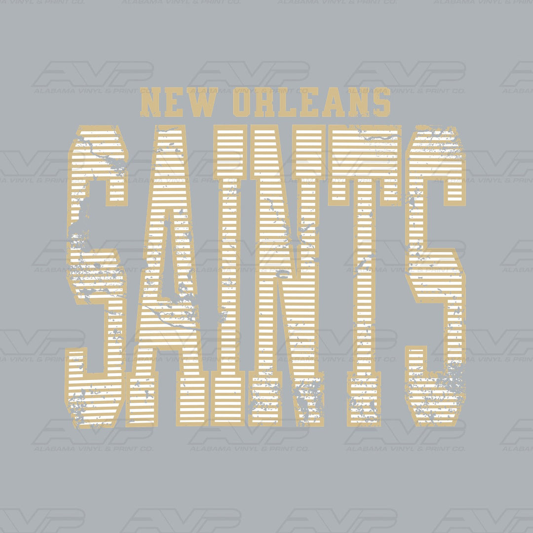 New Orleans Saints Stripes Alabama Vinyl & Print Co.