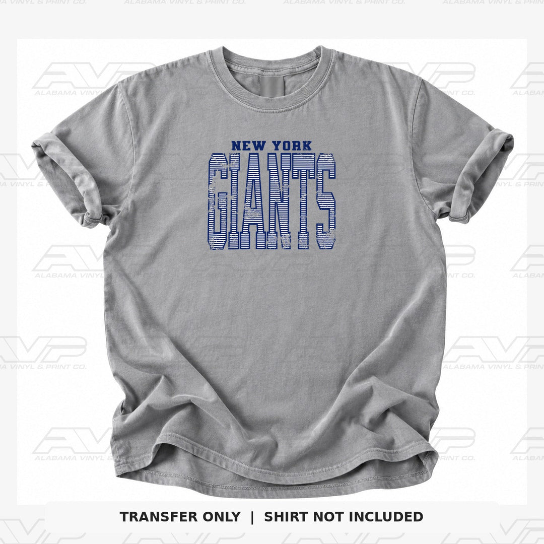 New York Giants Stripes Alabama Vinyl & Print Co.