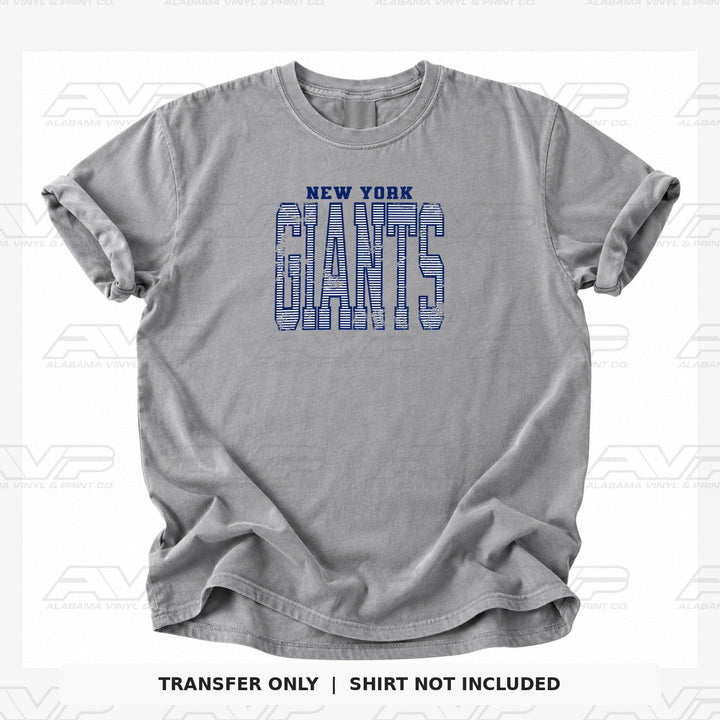 New York Giants Stripes Alabama Vinyl & Print Co.