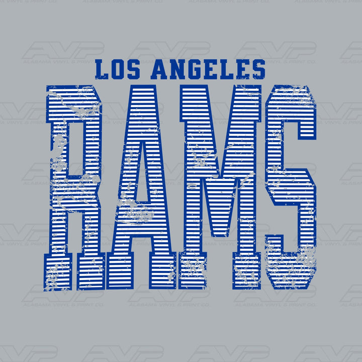 Los Angeles Rams Stripes Alabama Vinyl & Print Co.