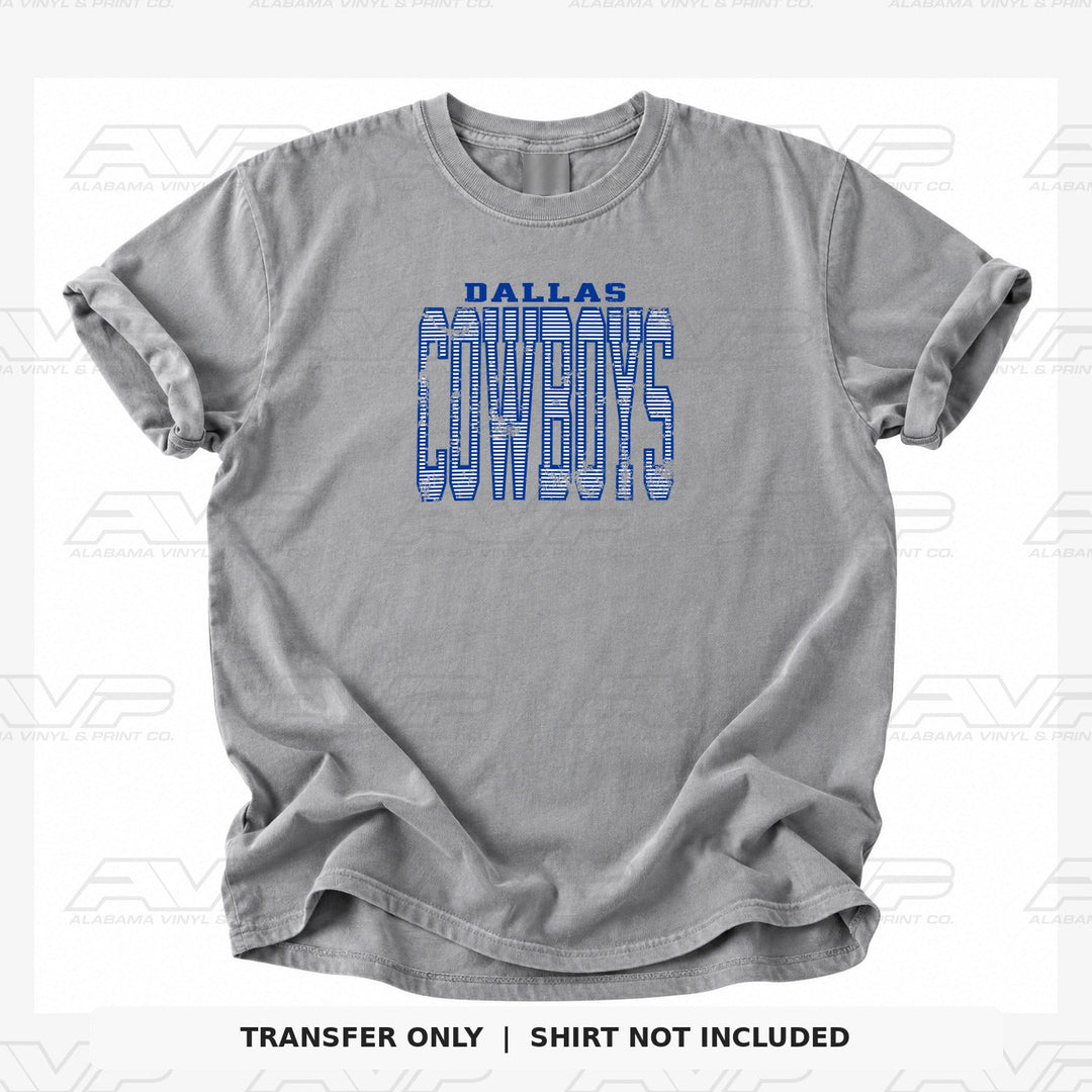 Dallas Cowboys Stripes Alabama Vinyl & Print Co.