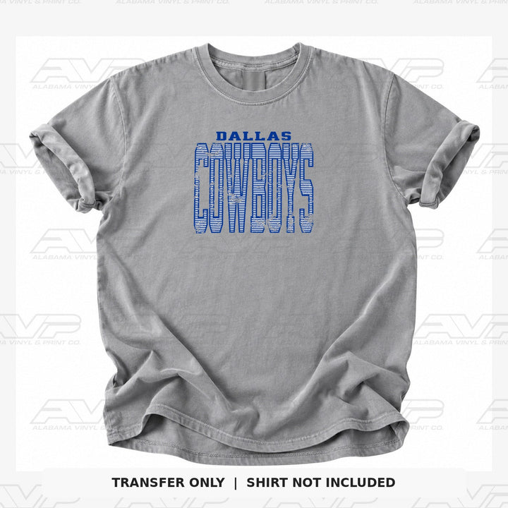 Dallas Cowboys Stripes Alabama Vinyl & Print Co.