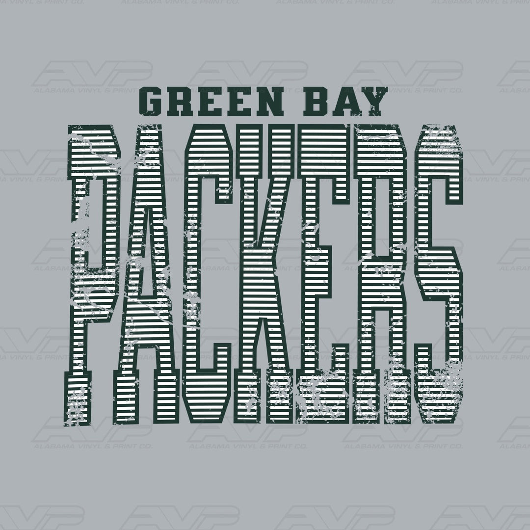 Green Bay Packers Stripes Alabama Vinyl & Print Co.