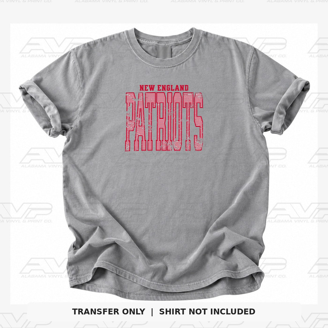 New England Patriots Stripes Alabama Vinyl & Print Co.