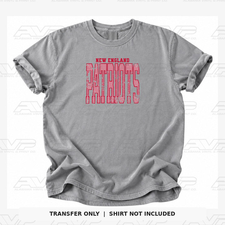 New England Patriots Stripes Alabama Vinyl & Print Co.
