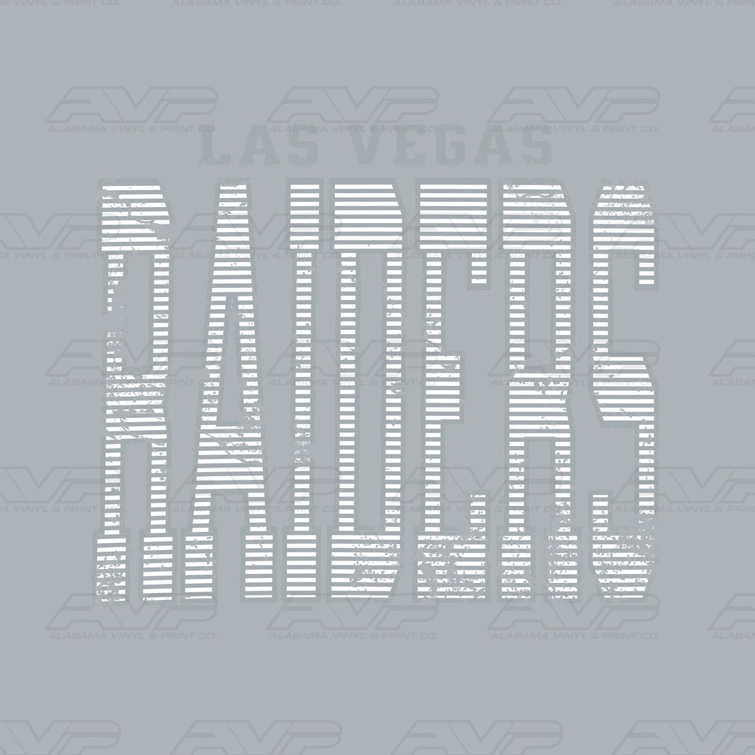 Las Vegas Raiders Stripes Alabama Vinyl & Print Co.