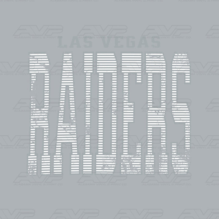 Las Vegas Raiders Stripes Alabama Vinyl & Print Co.