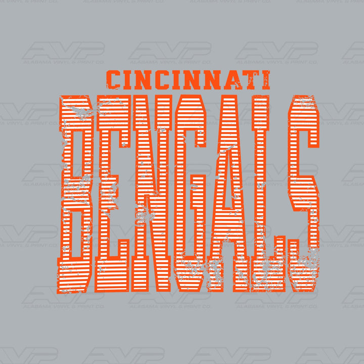 Cincinnati Bengals Stripes Alabama Vinyl & Print Co.