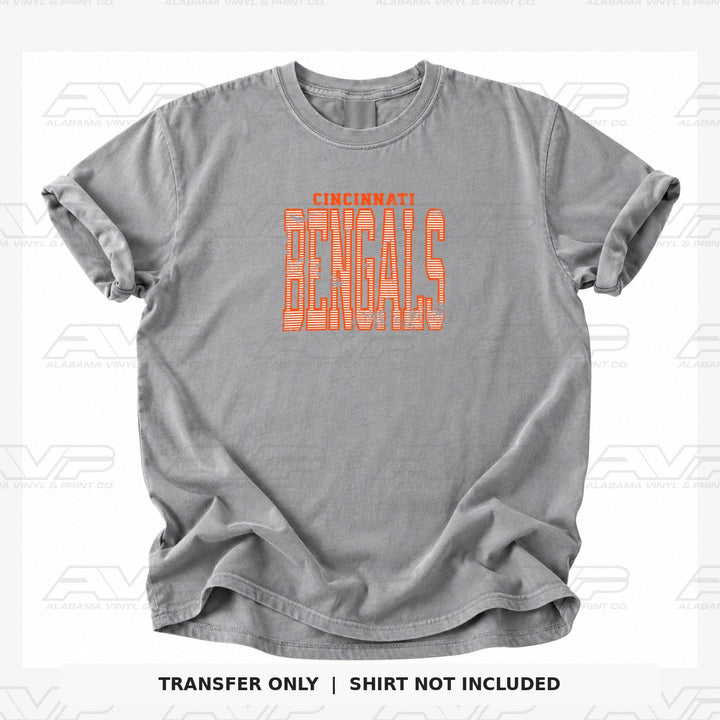 Cincinnati Bengals Stripes Alabama Vinyl & Print Co.