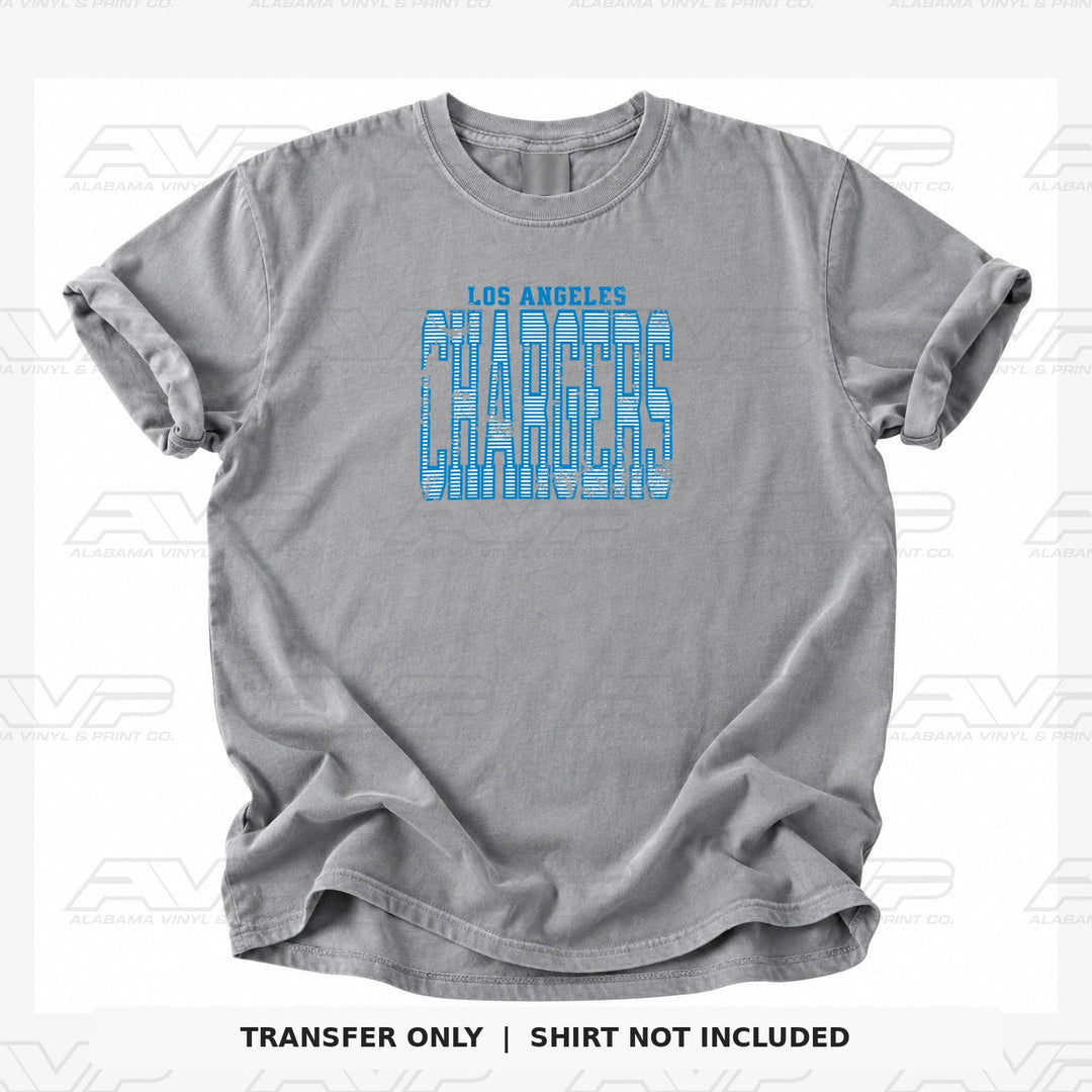 Los Angeles Chargers Stripes Alabama Vinyl & Print Co.