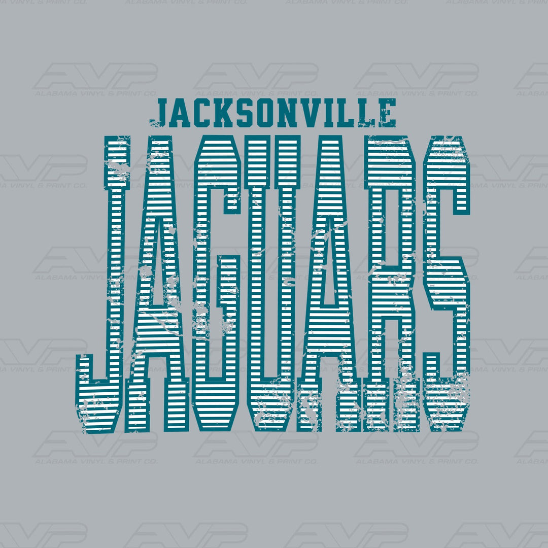 Jacksonville Jaguars Stripes Alabama Vinyl & Print Co.