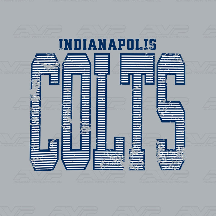 Indianapolis Colts Stripes Alabama Vinyl & Print Co.