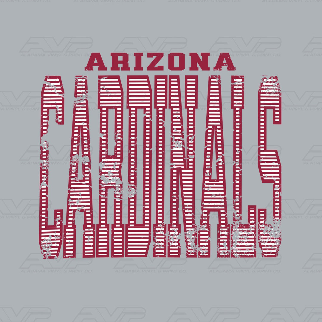 Arizona Cardinals Stripes Alabama Vinyl & Print Co.