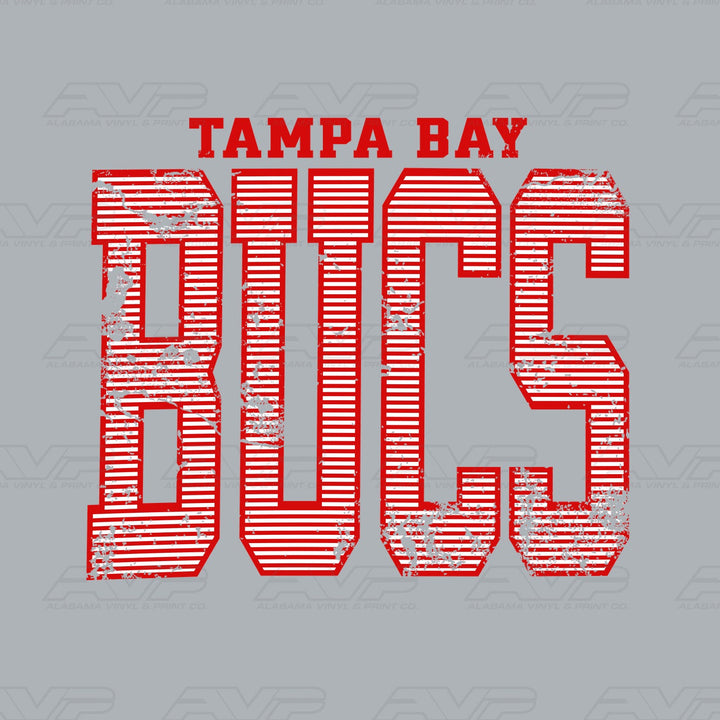 Tampa Bay Buccaneers Bucs Stripes Alabama Vinyl & Print Co.