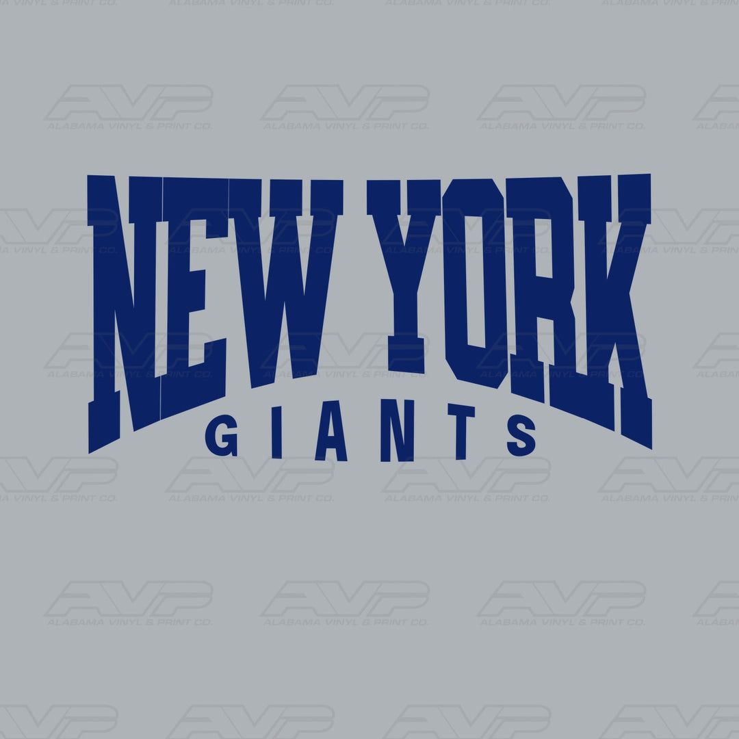 New York Giants Classic Alabama Vinyl & Print Co.