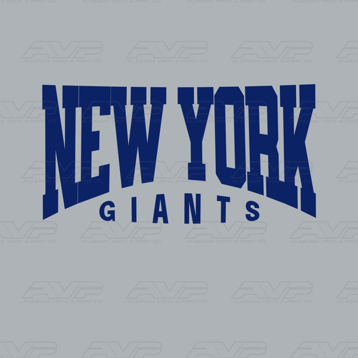 New York Giants Classic Alabama Vinyl & Print Co.