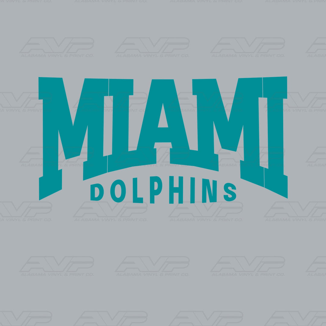 Miami Dolphins Classic Alabama Vinyl & Print Co.