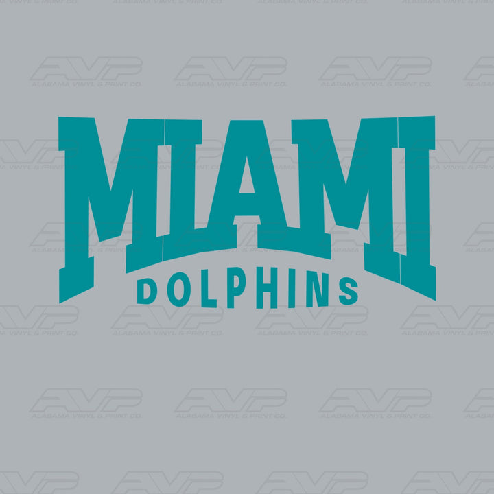 Miami Dolphins Classic Alabama Vinyl & Print Co.