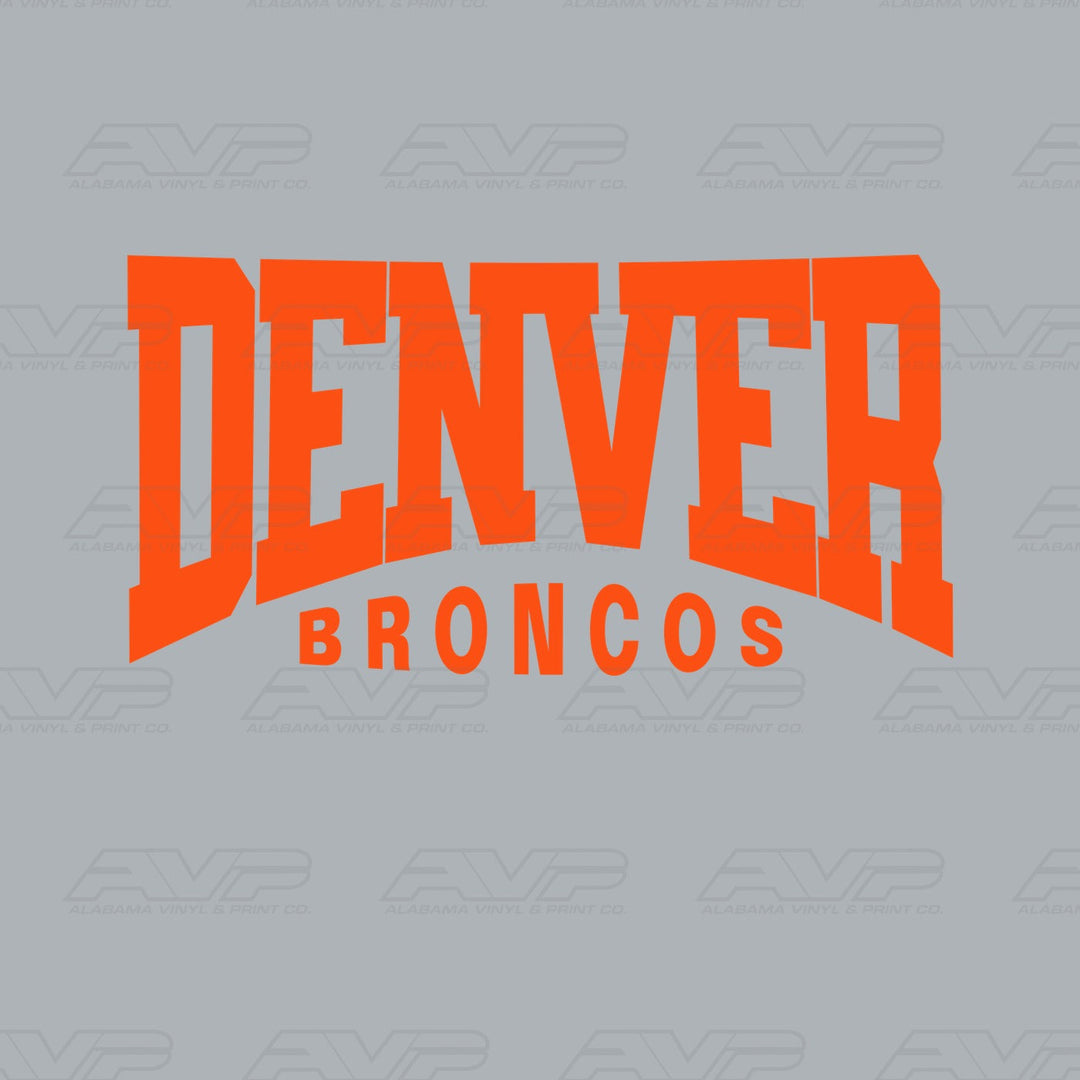 Denver Broncos Classic Alabama Vinyl & Print Co.