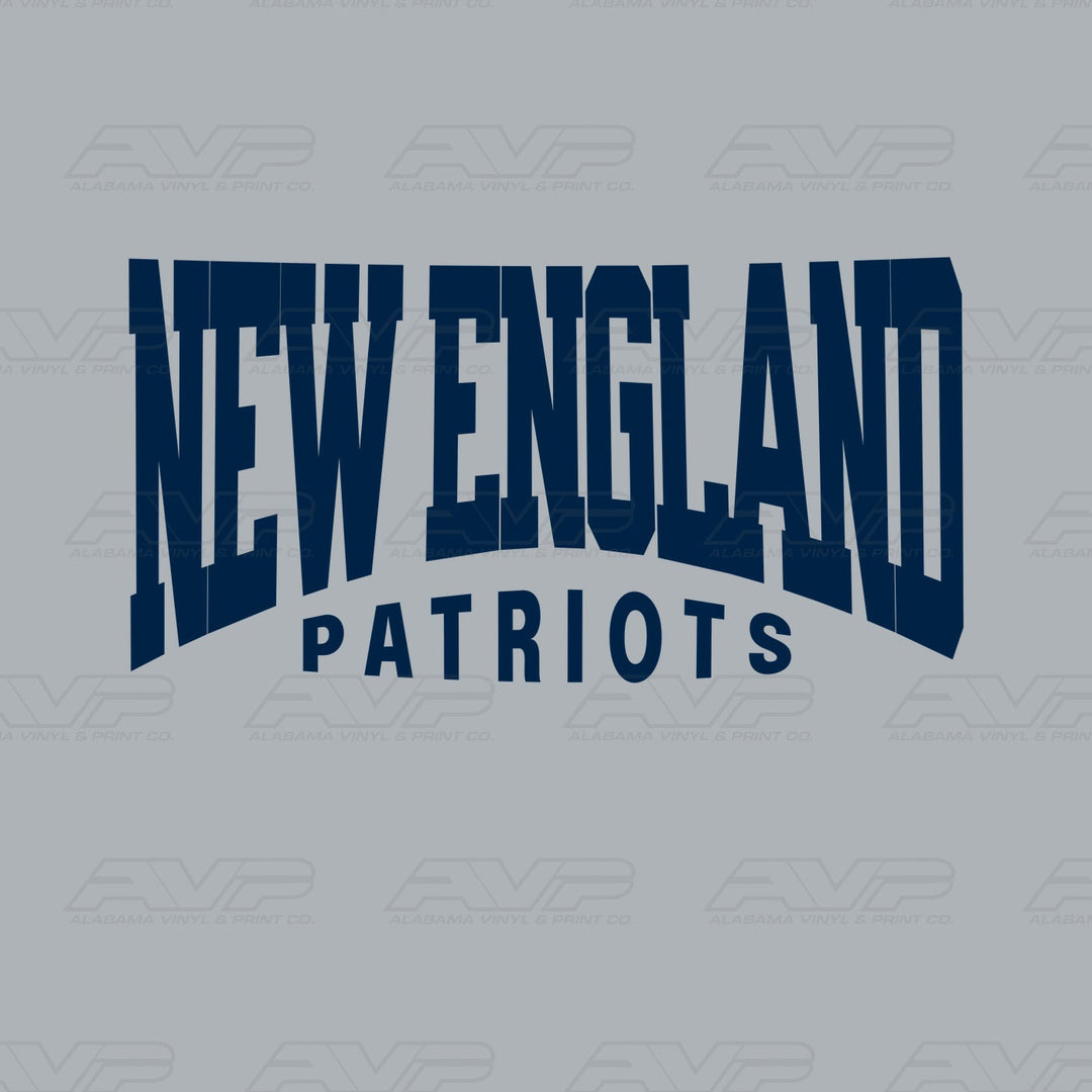 New England Patriots Classic Alabama Vinyl & Print Co.