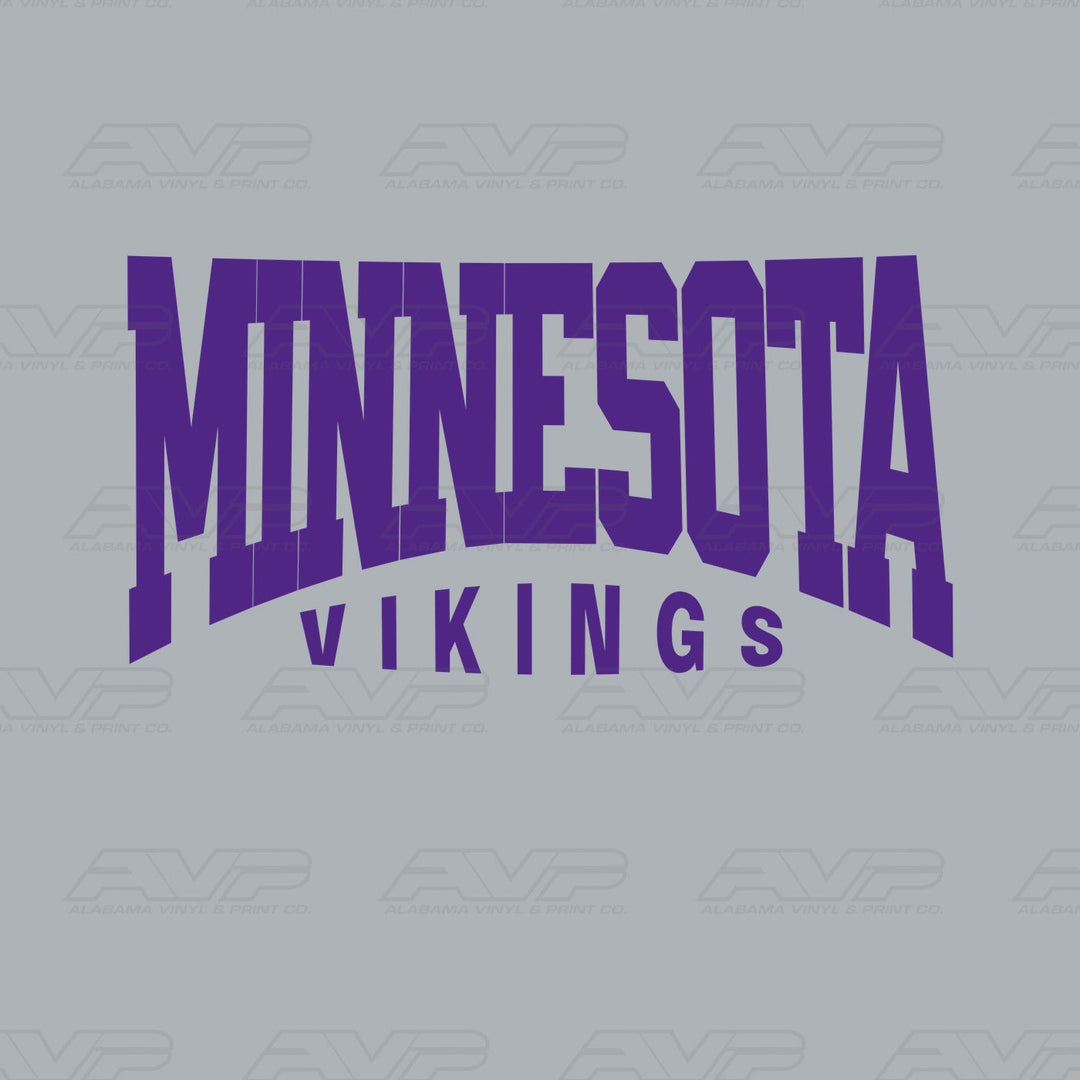 Minnesota Vikings Classic Alabama Vinyl & Print Co.
