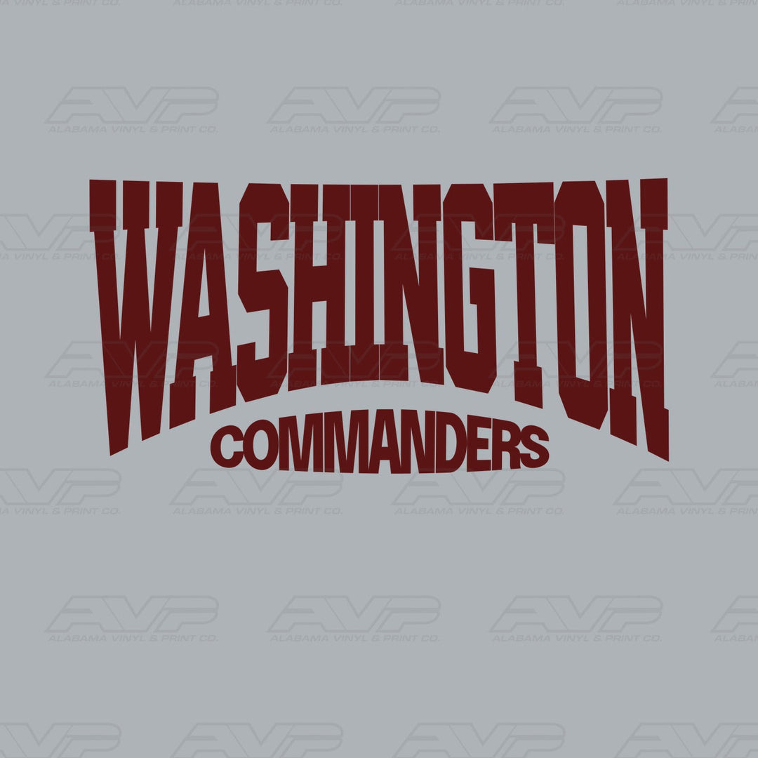 Washington Commanders Classic Alabama Vinyl & Print Co.