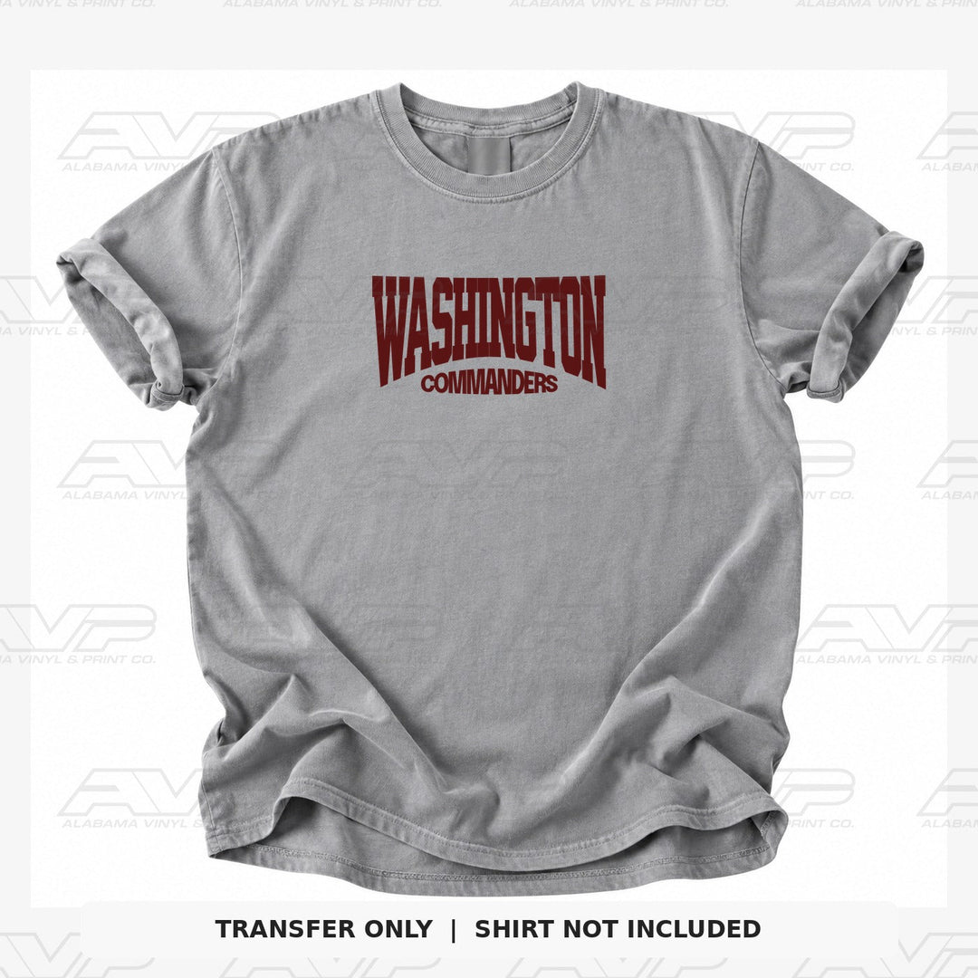 Washington Commanders Classic Alabama Vinyl & Print Co.