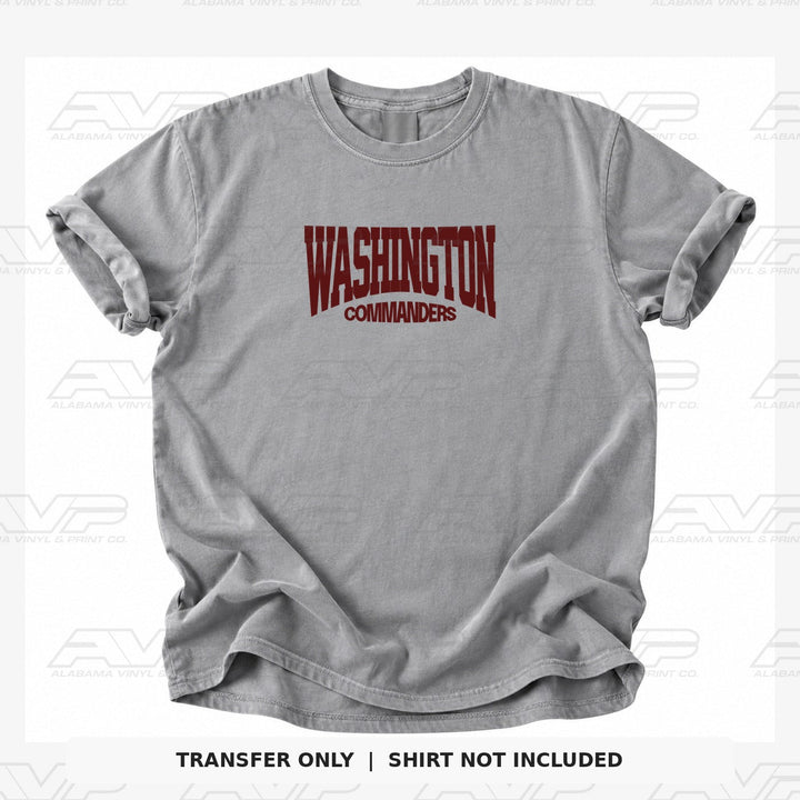 Washington Commanders Classic Alabama Vinyl & Print Co.